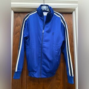 The Kooples X Sport Men’s Zip Track Jacket in Royal Blue Sz M NWOT Retails $258